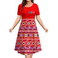 Matatag Dresses Full Sublimation For Women Teachers Day T-Shirt Design Plus Ladies Short Sleeve Dres