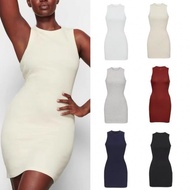 Sleek Skims Kadaishan Vest Dress - Women's Sleeveless Summer Fashion
