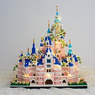 Compatible with Lego Building Blocks Garden Disney Castle High Difficulty Toy Assembled Micro Particles Girl Holiday Gif