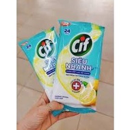 Cif Super Fast Wet Wipes 1 pack of 24 pieces