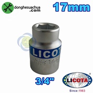 Licota N6017 6-sided white short 3/4 tube 17mm