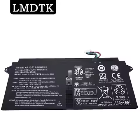 LMDTK New AP12F3J Laptop Battery For Acer Aspire 13.3" Ultrabook S7 S7-391 2ICP3/65/114-2 7.4V 4680m