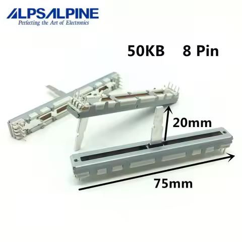 1pcs，Straight slip potentiometer，50KB，8Pin，DCV1011，Disc player speed putter，DDJ-400 800 RR SR2 ERGOV