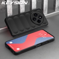Keysion Chống Sốc Ốp mờ cho Xiaomi Redmi 14C chống trượt silicon mềm điện thoại Ốp lưng cho Xiaomi P