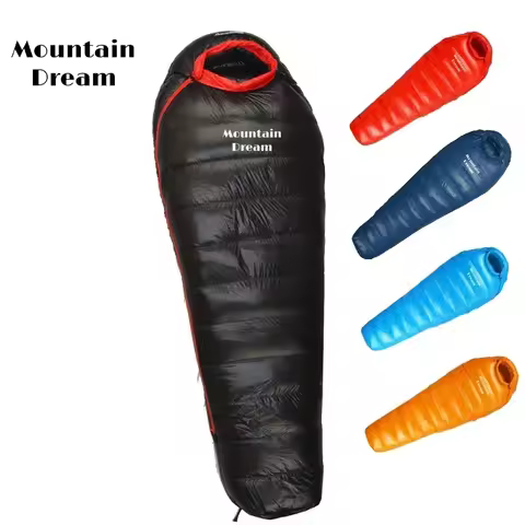 Ultralight Down Sleeping Bag Adults Mummy Design 800FP Goose Down Compact Compression Sack For Alpin