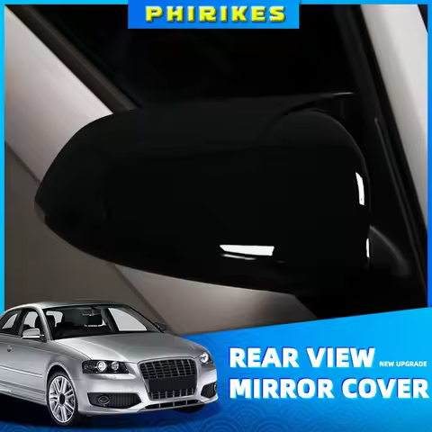 For Audi A3 S3 8P A4 S4 B6 B7 8E 8H A6 S6 C6 4F Sticking Side Wing Mirror Covers Caps Carbon Look