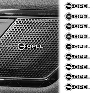 2/4/10pcs Metal Car Audio Sticker Car Logo Music Player Speaker Decoration for Opel Astra H G J Cors