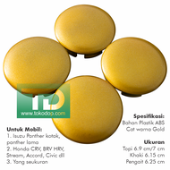TUTUP DOP VELG PANTHER LAMA KOTAK OLD HONDA CRV BRV HRV ACCORD CIVIC STREAM SILVER GOLD POLOS BAHAN 