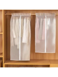 衣物外套保護罩,輕便的衣櫃收納袋透明防塵防水掛衣袋,適用於外套裙子防風