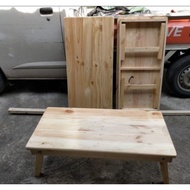 Folding Study Table 85x65x35cm natural Varnish