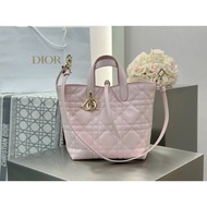 Dior Pink Vertical Version Medium Tote Bag Casual Portable Messenger Bag FB0P