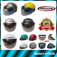 MHR III ORIGINAL Half Cut Steng Turtle Helmet Motorcycle Kura With Cap With BKP Visor