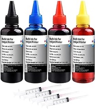 Hallosun 400 ml Ink Refill Kit Compatible with HP Ink Cartridges 307XL 305XL 650XL 351XL 350XL 300XL