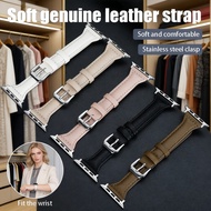 For iatch 42mm / 46mm Bracelet IWatch Series 10, Slim Leather Strap Vivid