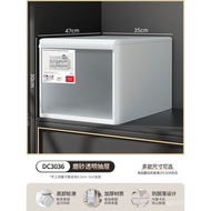 Plastic Clothes Wardrobe Storage Organizer Box Clothes Transparent Drawer Type Underwear Cabinet Sto