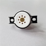 1pcs ceramic tube socket outlet seat tube CMC Small 7 pin golden for amplifier PCB 6Z4 6X4 EF95 EZ90