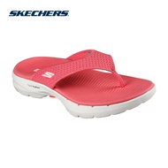 Skechers Women On-The-GO GOwalk 6 Lite Step Sandals - 141001-CRL Contoured Goga Mat Footbed, Hyper Pillar Technology, Machine Washable, Ultra Go Kasut Slipar Slipper Perempuan