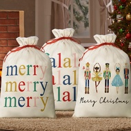 Beg 3 Pek Horaldaily - 16x20 Inci Merry Christmas Falala Stoking Guni Penyimpanan untuk Hadiah