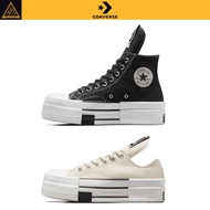 Rick Owens DRKSHDW x Converse DBL DRkstarChuck 70 Wear resistant and Anti slip High top Canvas Shoes