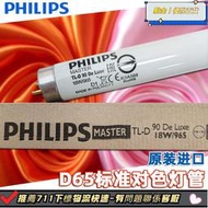飛利浦D65對色燈箱燈管TL-D 90 DeLuxe 標準光源對色18W/965 950