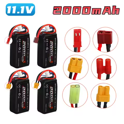 2000mAh 903462 Lipo Battery For 144001 12428 12423 FT009 RC Boat car speedboat Spare Parts 3S 11.1V 