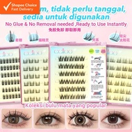 Eelloo Self-Adhesive Eyelashes – Glue-Free Reusable Lashes with Free Tweezer (Beginner-Friendly)