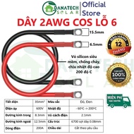 Dây nối bình acquy pin lithium 2AWG 4AWG 6AWG dây điện AWG siêu mềm chịu nhiệt cao 200 độ C