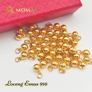 Loceng Emas 916 Tulen Emas 916 Sparepart Daun Kipas Emas 916 Tulen Gold Bell 916