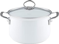 RIESS Single pan Arctic White 1 kg pot m.Glasd 20 cm 3.5 L 0653-033