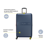 Securitech by DELSEY PARIS - PATROL Expandable Hardside Spinner Trolley Suitcases/Luggage