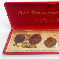 Koin Singapore Mint Set 1988