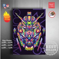 (Ready Stock) Mobile suit Gundam 144 RX-78-2 / RX78-2 / RX78 2 Gundam wall poster sticker deco poste