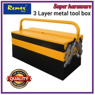 🔥REMAX 77- TB113 3 LAYERS TOOL BOX W460 x D200 x H200mm/metal tool box/Metal Tool Box 3Layer