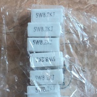 R chalk 8k2 8.2K 8.2K 8.2 8.2 k 5w 5watt 5 watt Regular kilo block Resistor
