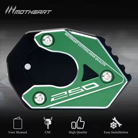 Motorcycle Kickstand Pad For Kawasaki Z250 2013-2018 Z 250 kawasaki z250 z 250 motorcycle accessorie