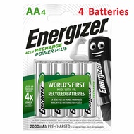 Energizer Recharge Power Plus AA 4 in a pack batteries 2000mAh. Fast Shipping from Malaysia