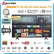 Aace_I[MAX{V^Smart~YK?TV*XF?LED+y?TV*G?32/43*r?inch*r?FHD 1080P Slim Flat-Screen Android 11.0 Smart