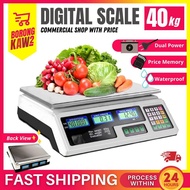 BKK 40kg Electronic Digital Scale Penimbang Digital Timbang Digital Penimbang Ikan Digital Scale Dacing Timbang Digital