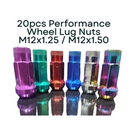 [SG] 20pcs Performance Wheel Lug Nuts + 1 nut opener M12x1.25 / M12x1.5