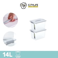 Citylife 14L Multi-Purpose Stackable Storage Container Box With Retractable Handle - S X-6262