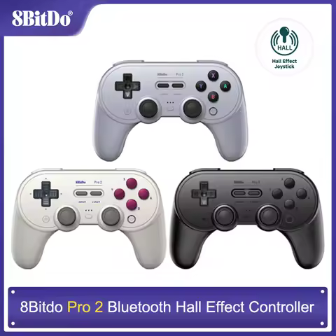 8Bitdo Pro 2 Bluetooth Controller Wireless Hall Joystick Gamepad For Nintendo Switch 2 PC macOS Andr