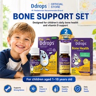 Ddrops Kids Bone Support Set Vitamin D3 600IU 2.8mL + Vitamin D3 K2 600IU 1.7mL