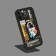 soft case astronot realme c20 c11 2021 casing hp astronot terbaru - hitam realme c11 2021