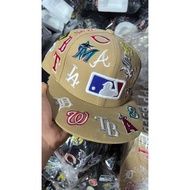 M-L-B All Star Fitted Hat Baseball Cap Non-adjustable Cap Fashion Hat 3D1X