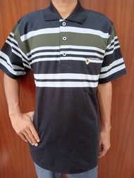 KAOS KERAH JUMBO PAKAI KANTONG/KAOAS KERAH PRIA DEWASA