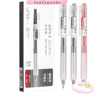 LANFY 5Pcs Neutral Pen, Smooth Writing&amp;fastdry Signature 0.5mm Gel Pen Set, Creative School Stationery Supplies Black/Blue/Red Ink Refill Writing Tool Ballpoint Pen