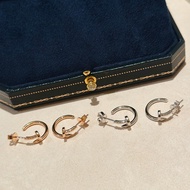 【High version 1: 1】Car 18k gold nail earrings Classic Fashion AU750