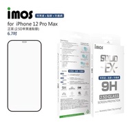 imos - Corning AG2BC 2.5D iPhone 12 Pro Max 康寧防塵網玻璃全屏保護貼 - 黑邊