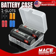 2 Slot 26650 Battery Cases -Safe Storage Holder Rechargeable Batteries Hard Case Kotak Plastik Bater