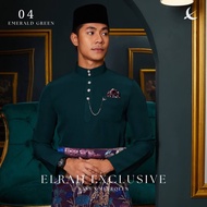 BAJU MELAYU EMERALD GREEN ULTIMATE 2.0 2024 C4 ELRAH EXCLUSIVE Slim Fit